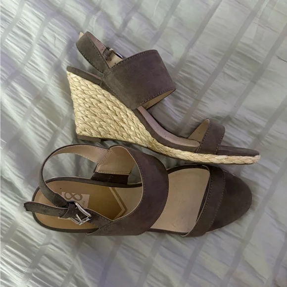 Dolce Vita Praiya Wedge Sandals Taupe Size 9 - Picture 5 of 7